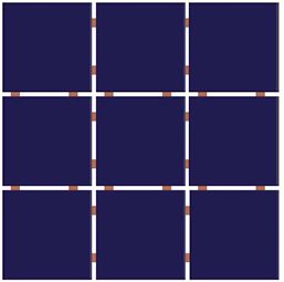 PASTILHA PISCINA/FACHADA BRILHANTE 10X10CM AZUL COBALTO CERAL (2,07)