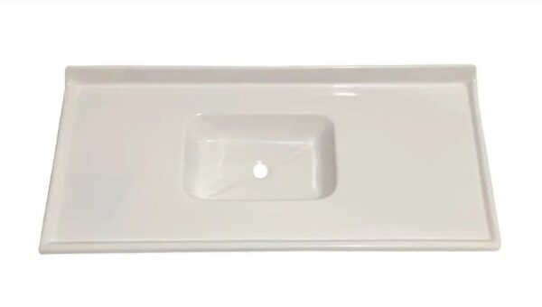 PIA MARMOFIBRA 1,20X0,55M BRANCA GARÇA 1636