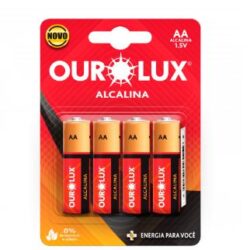PILHA ALCALINA AA PEQ BL 4UN OUROLUX 27310