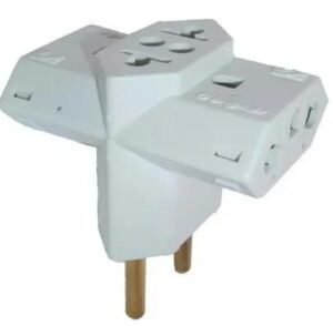 PINO TE ELETRICO CUBO 20 AMPERES VOLTEC REFORÇADO 20A 3 SAIDAS