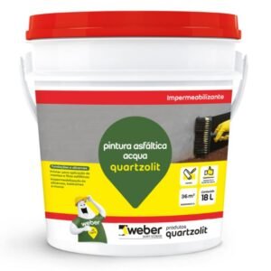 PINTURA ASFALTCA ACQUA BALDE 18L QUARTZOLIT