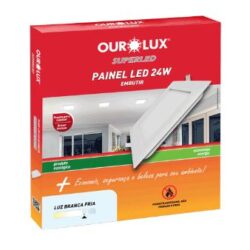 PAINEL LED QUAD EMBUTIR 24W 6500K BIV OUROLUX 02904