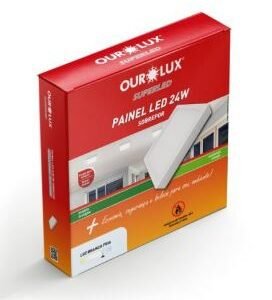 PAINEL LED QUAD SOBREPOR 24W 6500K BIV OUROLUX 03213