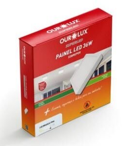 PAINEL LED QUAD SOBREPOR 36W 6500K BIV OUROLUX 03211