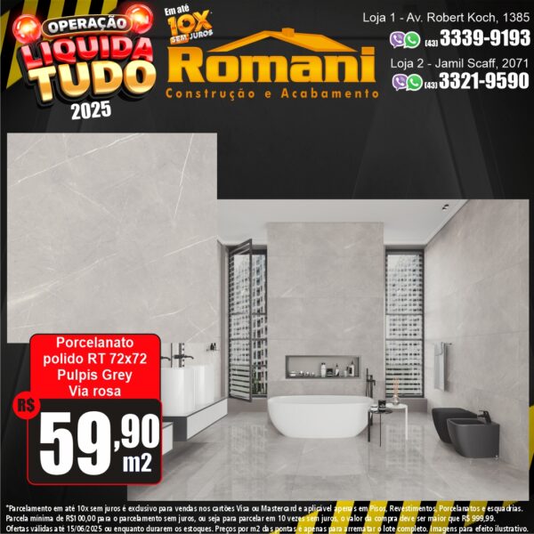 PORC LEF PULPIS GREY RT POLIDO 71X71 (2,52)*