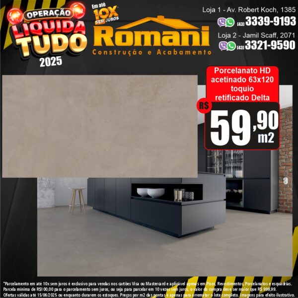 PORC. RET.TOQUIO IN 63X120 ACET.ESMA.DELTA (2,25)*