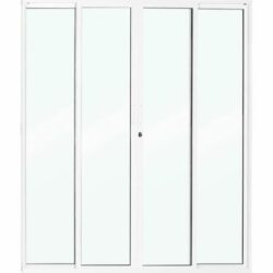 PORTA DE CORRER CENTRAL ALUM BRANCO 4F 200X210 CRV 601061