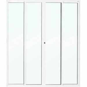 PORTA DE CORRER CENTRAL ALUM BRANCO 4F 200X210 CRV 601061