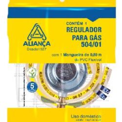 REGULADOR GAS 504/01 BT COM 80CM MANGUEIRA ALIANÇA 059514