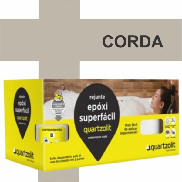 REJUNTE EPOXI SUPERFACIL 1KG CORDA QUARTZOLIT