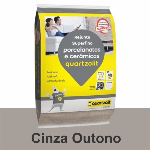 REJUNTE PORCELANATO FLEX 1KG CINZA OUTONO QUARTZOLIT