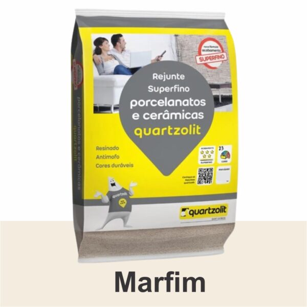 REJUNTE PORCELANATO FLEX 5KG MARFIM QUARTZOLIT