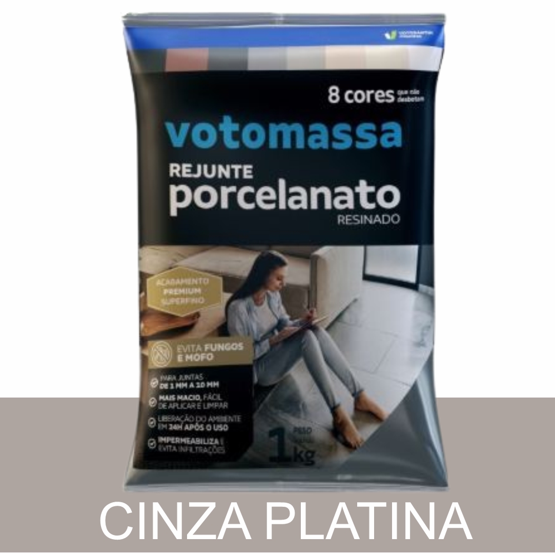 b5246d39-d3f5-43d6-9b41-03828562ad3f REJUNTE PORCELANATO RESINADO VOTORAN CINZA PLATINA 1KG#