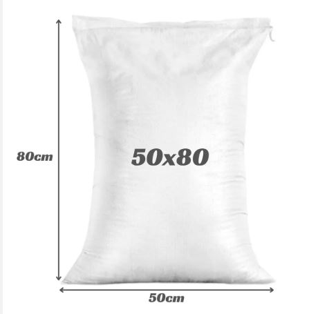 SACO EMBALAGEM RAFIA PARA ENTULHO 50 X 80 C/5UN