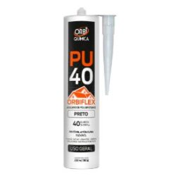 SELANTE PU 40 ORBIFLEX 380G ORBI PRETO