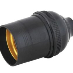 SOQUETE SEM RABICHO E27 PRETO - FERTAK