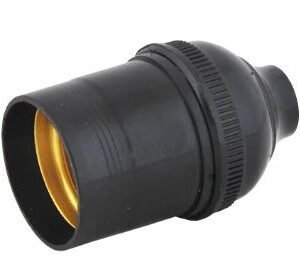 SOQUETE SEM RABICHO E27 PRETO - FERTAK