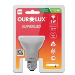 SUPERLED PAR20 6W BIV 6500K IP65 36U OUROLUX 20093