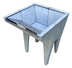 TANQUE CIMENTO REVESTIDO INOX 1 BOCA FACIJA