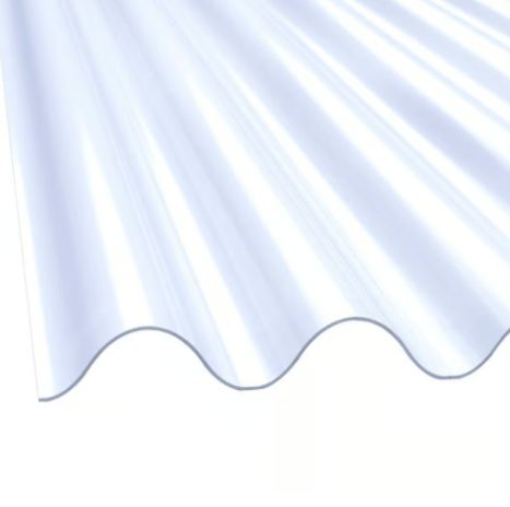 TELHA ONDULADA TRANSLUCIDA POLIPROPILENO 2,44X0,50 FIBRARTE