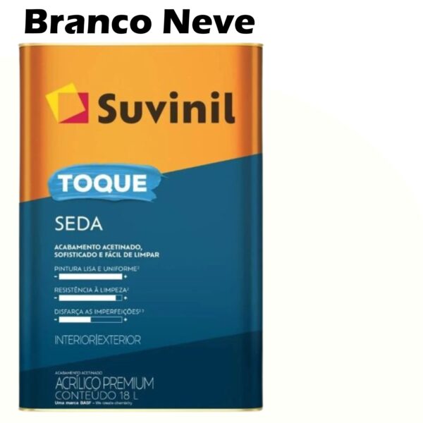 TINTA ACRILICA ACETINADA TOQUE SEDA 18L BRANCO NEVE SUVINIL