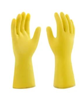 LUVA LATEX AMARELA T. 9 (G) - PLASTCOR