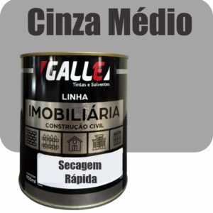 ESMALTE SINTETICO SECAGEM RAPIDA BRILHANTE 0,9L CINZA MEDIO GALLE