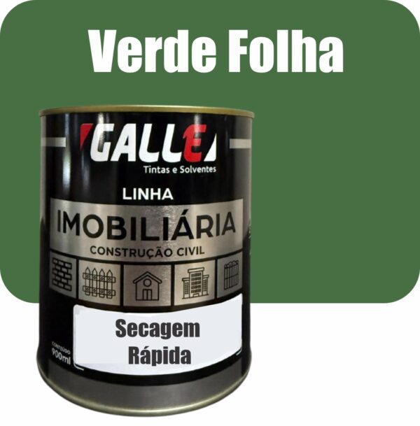 ESMALTE SINTETICO SECAGEM RAPIDA BRILHANTE 0,9L VERDE FOLHA GALLE