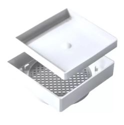 RALO INVISIVEL 15CM X15CM BRANCO - RF MAX