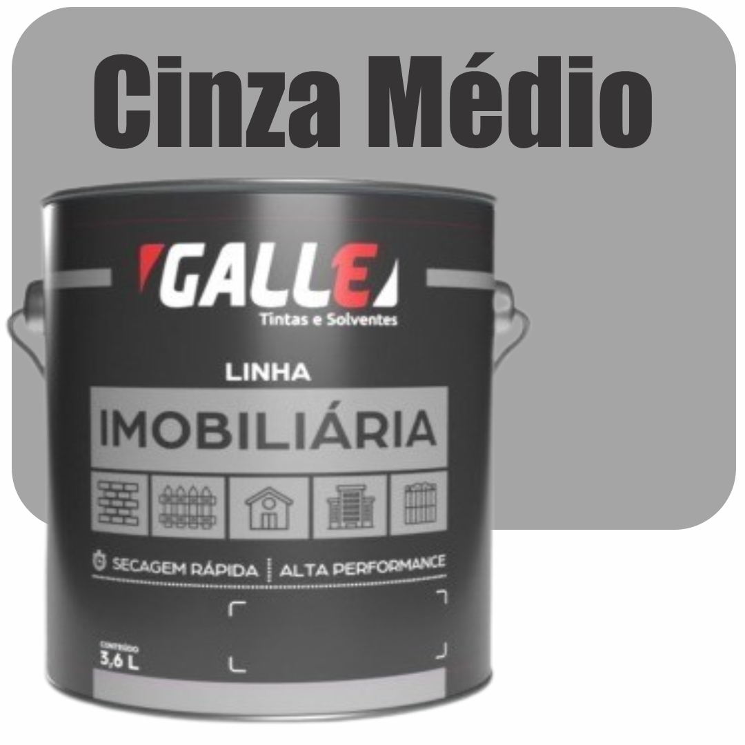 1b3b4695-f294-4529-94bf-8b4f59176305 ESMALTE SINTETICO SECAGEM RAPIDA BRILHANTE 3,6L CINZA MEDIO GALLE