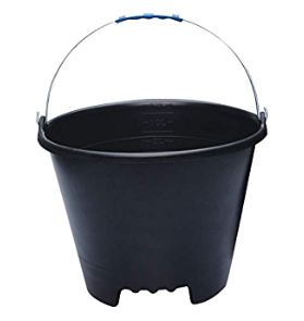 BALDE PLASTICO PRETO CORTAG 60791