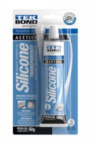 COLA SILICONE 50G TRANSPARENTE ACETICO TEKBOND