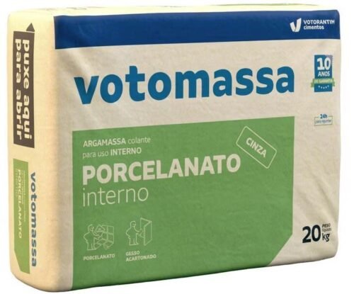 5be3c234-bcbc-4702-b1cf-65350a21fcc9 ARGAMASSA PORCELANATO INTERNO CINZA 20KG VOTORAN