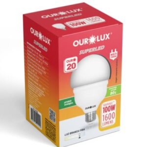 LAMPADA LED ALTA POT. 20W 1600LM E27 6500K OUROLUX 20350