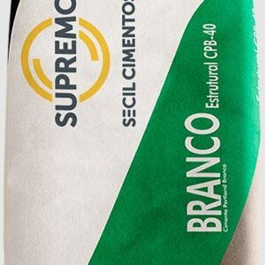 CIMENTO BRANCO ESTRUTURAL PORTLAND 25KG CPB-40 SUPREMO SECIL