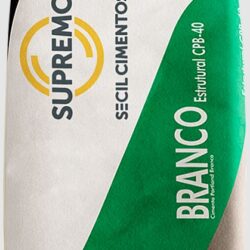 CIMENTO BRANCO ESTRUTURAL PORTLAND 25KG CPB-40 SUPREMO SECIL