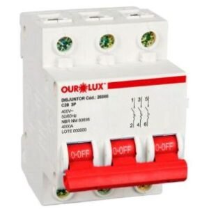DISJUNTOR DIN TRIP 3X20A (C) OUROLUX 26088