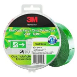 FITA DUPLA FACE VERDE 19MMX5M VHB 4910 ESTOJO 3M - HB004459218