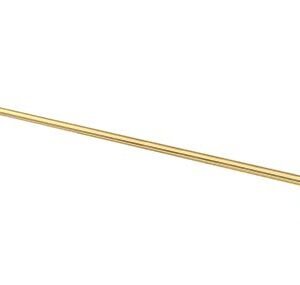 PORTA TOALHA RETO SEMI LUXO SQUARE 54CM GOLD BR INOX RAINHA 216721