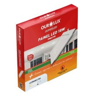 PAINEL LED QUAD EMBUTIR 18W 6500K BIVOLT OUROLUX 02902