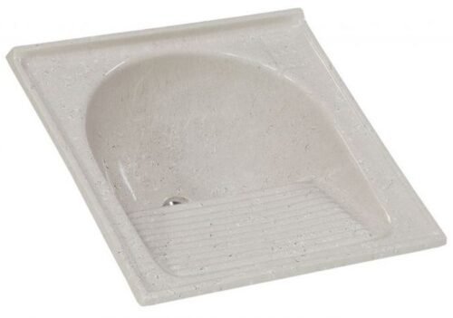 TANQUE 1 BOCA MARMORE SINTETICO N.1 60X60X25CM TRAVERTINO RORATO 500314