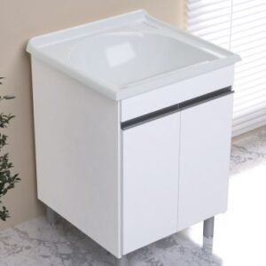 TANQUE 1 BOCA COM GABINETE AMELIA 61X61X84CM BRANCO RORATO 598009