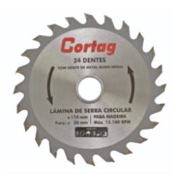 DISCO SERRA CIRC P/ MADEIRA 36D 185 7,1/4 CORTAG 61448