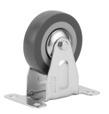 RODIZIO DE BORRACHA CINZA FIXO SEM FREIO, 3P 75MM MTX 6870855