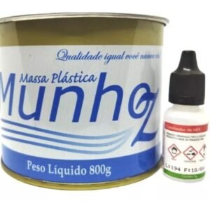 MASSA PLASTICA BRANCA PORC 800G MUNHOZ COM CATALIZADOR