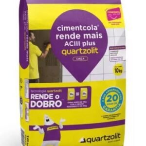 66e79db8-1f26-49c3-abca-c8bd937c175f ARGAMASSA 10KG FLEXIVEL ACIII PLUS CINZA QUARTZOLIT RENDE MAIS