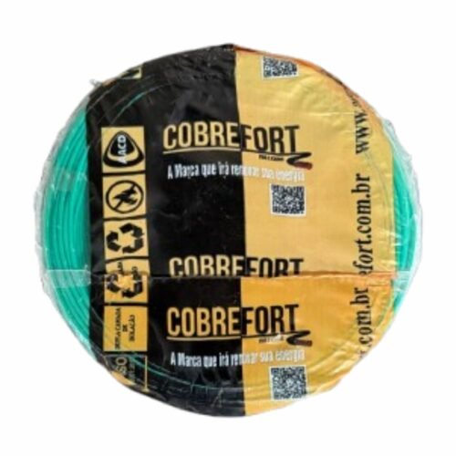 064296b2-07c2-4d56-ad99-590a9adc0b18 CABO FLEXIVEL 750V COBREFORT ROLO 100M 1,5MM VERDE