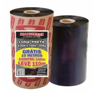 LONA PRETA 6 X 110M 45KG MAXILONA ROLO