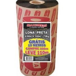 LONA PRETA 8 X 110M 49KG MAXILONA 80 MICRAS