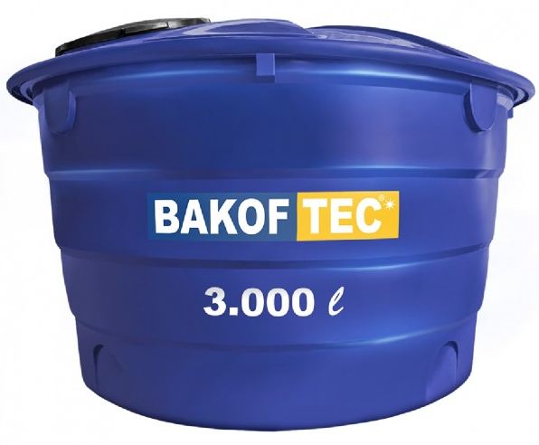 CAIXA D'AGUA 3000L POLIETILENO COM TAMPA BAKOF (3.000L)